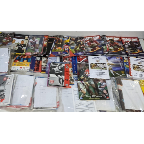 58 - A large collection of Rugby League programmes to include London Crusaders 1990-1991 season, Big Leag... 