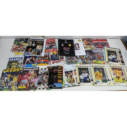 59 - A collection of Leeds United home and away programmes dating from 1986-2005 to include Champions Lea... 