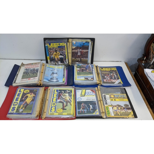 60 - A large collection of Leeds United football programmes dating from 1966-1984, filed chronologically ... 