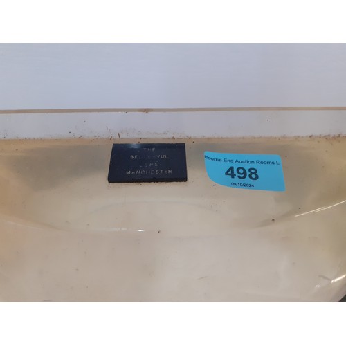 498 - A vintage TV magnifier on wrought iron stand. Location coll
If there is no condition report, please ... 