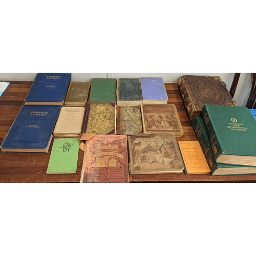 317 - A collection of vintage books to include all three editions of Wonderful London edited by St John Ad... 