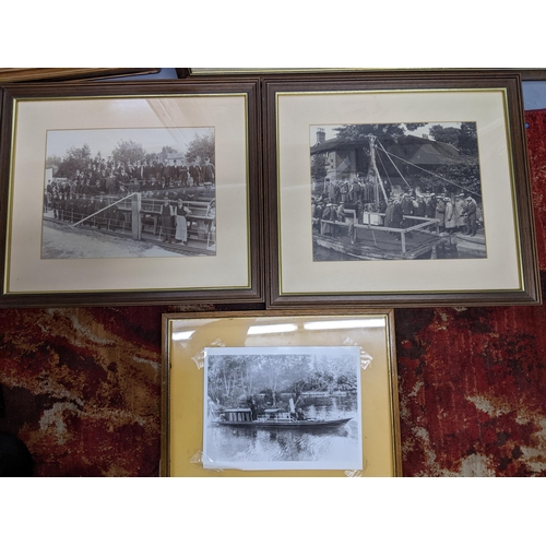 431 - A collection of photographs and reproduction photographs of local Maidenhead town scenes and river T... 