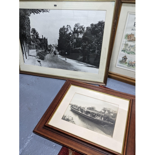 431 - A collection of photographs and reproduction photographs of local Maidenhead town scenes and river T... 