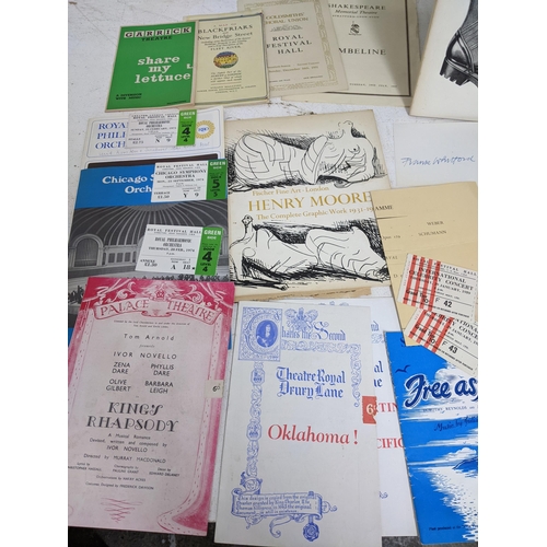 85 - A mixed lot of ephemera to include a Theatre Royal, Windsor program for the production of The Chilte... 