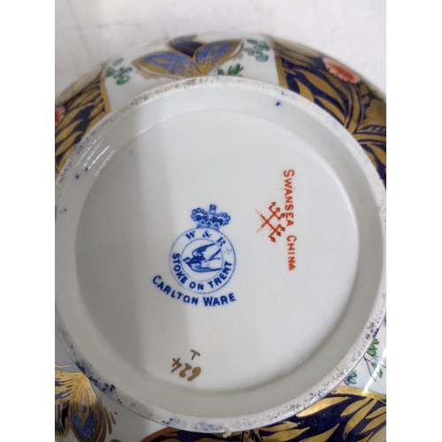 91 - A selection of Victorian and later ceramics to include a Victorian dessert service, a Carlton ware b... 