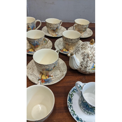 316 - A collection of ceramics to include a 1930s J Fryer & Sons part tea set and a Midwinter coffee set L... 