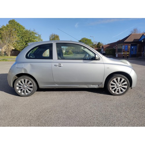 473 - A 2009 Nissan Micra Pure Drive 1.2 Reg no: HG09 EZM, 105,673 miles, silver, petrol, manual, MOT unti... 