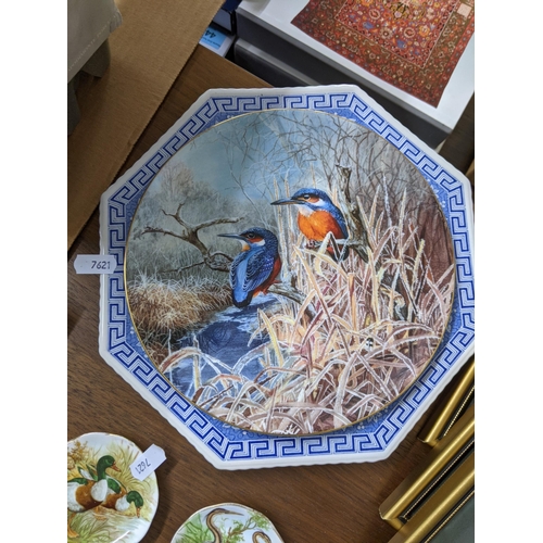 415 - Mixed ceramics and china to include picture plates, ducks, Spode Capodimonte flower and others, alon... 