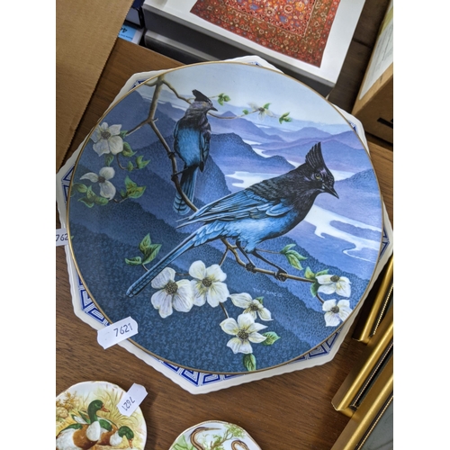 415 - Mixed ceramics and china to include picture plates, ducks, Spode Capodimonte flower and others, alon... 