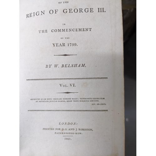 541 - Books - William Belsham - History of Great Britain from the Revolution to the Accession of the House... 