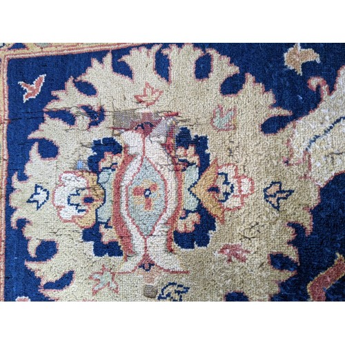 133 - A 20th century hand woven Agra carpet, floral decoration on a red ground
Location: G
If there is no ... 