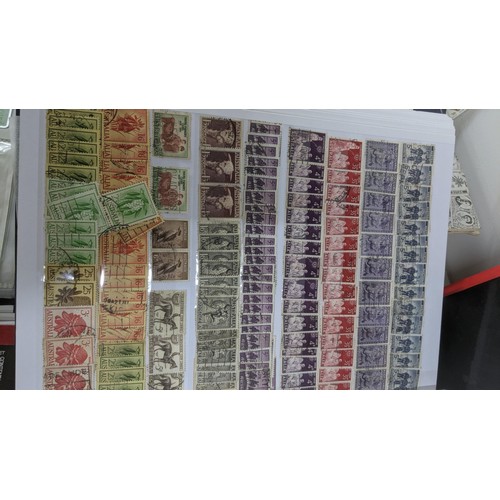 412 - A quantity of postage stamps from around the world to include a Penny Red, Penny Black, an album o A... 