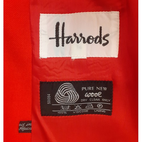 16 - Harrods and Auascutum- Two late 20th Century ladies jackets comprising a Harrods red woollen Rex Tru... 