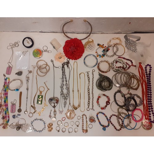 145 - A large quantity of modern and vintage fashion jewellery and collectables to include a south Lancash... 