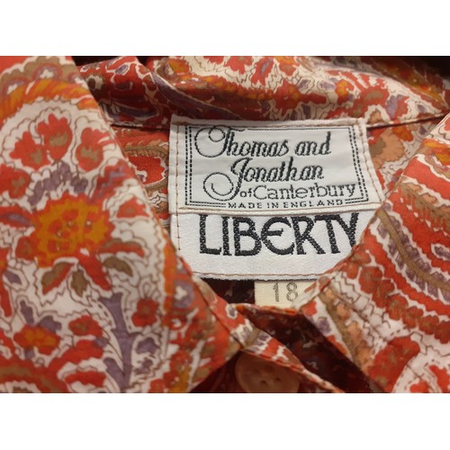 148 - Liberty-Three 1970's Liberty ladies blouses UK18, together with a Liberty skirt, unfinished requirin... 