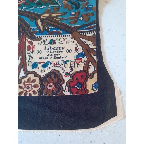 152 - Liberty- A group of 7 vintage silk scarves A/F circa 1970's-80's. Location: BWR
Condition: Some have... 