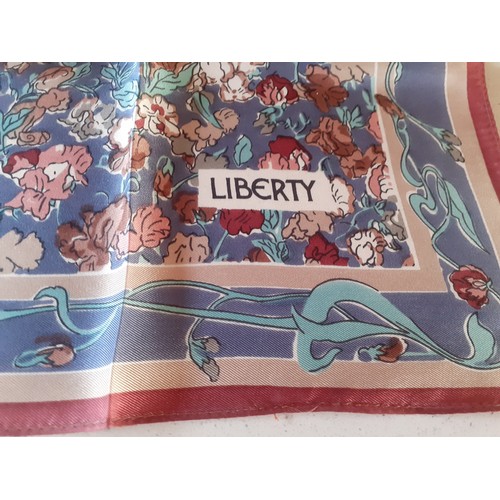 152 - Liberty- A group of 7 vintage silk scarves A/F circa 1970's-80's. Location: BWR
Condition: Some have... 