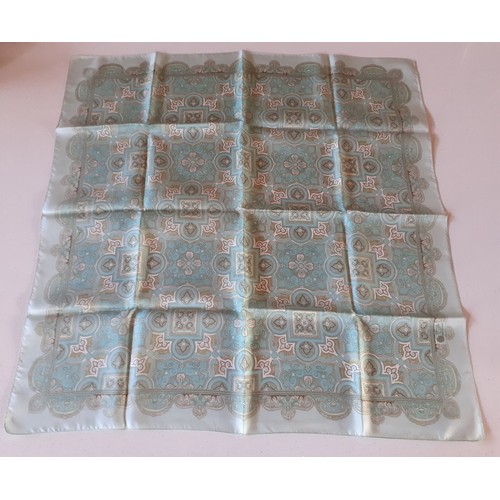 153 - A group of 10 vintage silk, sheer and cotton scarves to include Tie Rack, Jacqmar and Cacherel toget... 