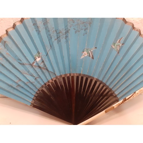 163 - THIS LOT HAS BEEN WITHDRAWN
A group of 3 early 20th Century Eastern bone handled fans A/F  to includ... 