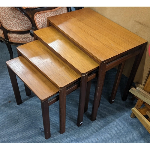 203 - A retro teak nest of four tables, the largest 56cm h x 62cm w
Location:A3B
If there is no condition ... 