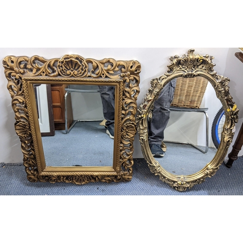 208 - Two mid 20th century ornate gilt moulded wall hanging mirrors
Location:LAF
If there is no condition ... 