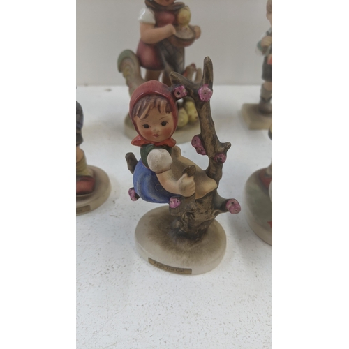 282 - Twelve W.Groebel figurines to include 56/A Culprits Boy in Tree, 16-2/O Little Hiker, 73, 75 Little ... 