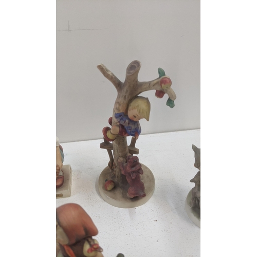 282 - Twelve W.Groebel figurines to include 56/A Culprits Boy in Tree, 16-2/O Little Hiker, 73, 75 Little ... 