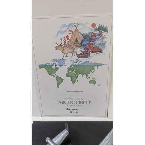 283 - Concord British Airways related items to include a menu Concord Flight certificate and others togeth... 