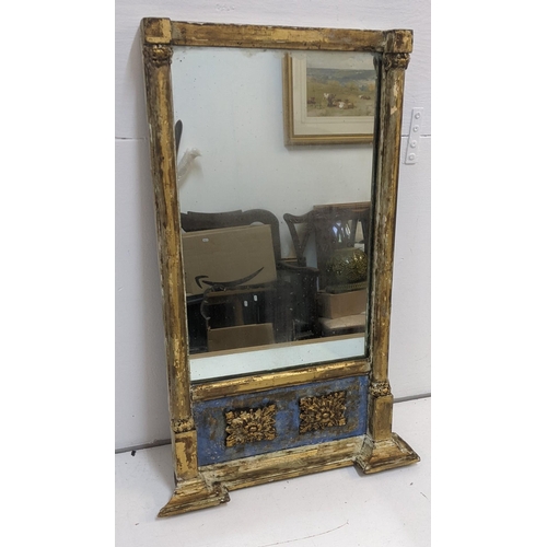 243 - A 19th century gilt moulded mirror with a stepped cornice, 32cm x 60.5cm
Location: RWM
If there is n... 