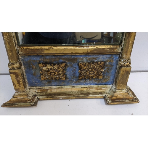 243 - A 19th century gilt moulded mirror with a stepped cornice, 32cm x 60.5cm
Location: RWM
If there is n... 