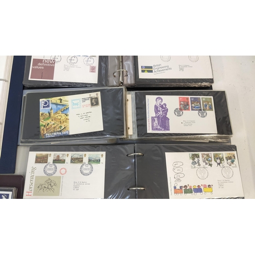 247 - A large collection of British first day cover stamps, PHQ cards and other items of philatelic intere... 