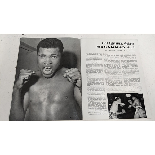 259 - Mohammedi Ali v Henry Cooper World heavyweight championship official programme with fight ticket and... 