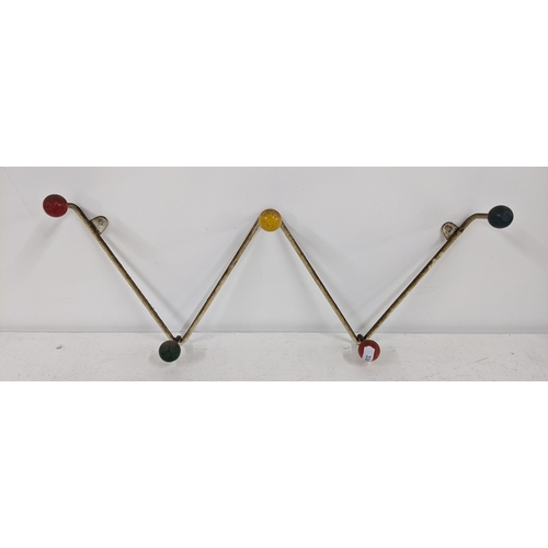 419 - A mid 20th century retro Sputnik Atomic coat rack, 20cm h x 50cm w
Location:A2M
If there is no condi... 