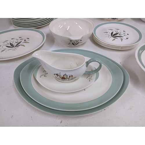 339 - A Wedgwood part dinner service ' Tiger Lily' along with a part Alfred Meakin dinner service 'Hedgero... 