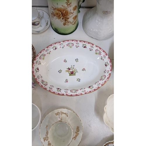 260 - A collection of ceramics to include a Royal Worcester Prince Regent dish, four Royal Albert Crown ch... 