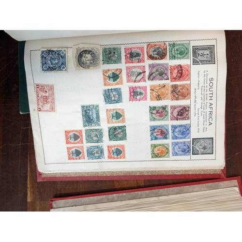 385 - Postage stamps form around the word in five albums to include British Penny Blacks, Chinese, America... 