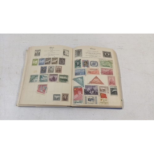 421 - A stamp album A/F, mostly filled pages of stamps from around the world to include examples from Chin... 