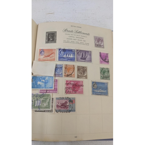 421 - A stamp album A/F, mostly filled pages of stamps from around the world to include examples from Chin... 