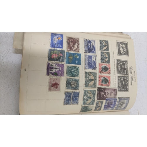 421 - A stamp album A/F, mostly filled pages of stamps from around the world to include examples from Chin... 