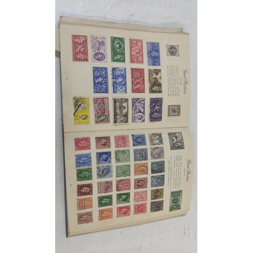 421 - A stamp album A/F, mostly filled pages of stamps from around the world to include examples from Chin... 