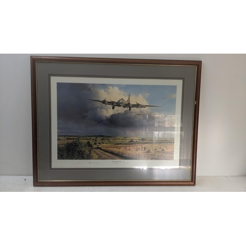 424 - Mission Completed by Robert Taylor limited edition signed print, signed by the artist and some pilot... 