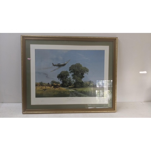 425 - Frank Wotton limited edition coloured print Down on the Farm Battle of Britain 1940 signed Location:... 