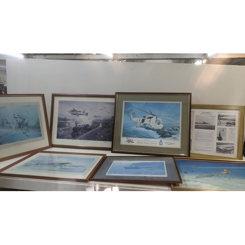 426 - Aviation prints to include two Robert Taylor examples, a limited edition example by Keith Hill title... 