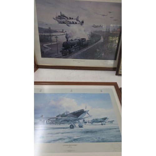 426 - Aviation prints to include two Robert Taylor examples, a limited edition example by Keith Hill title... 