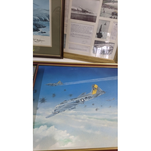 426 - Aviation prints to include two Robert Taylor examples, a limited edition example by Keith Hill title... 