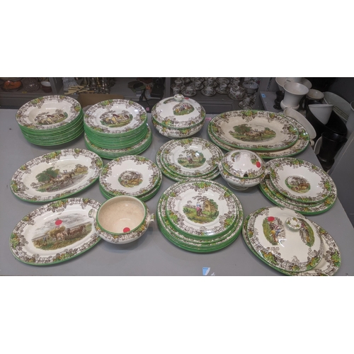 429 - Spode Byron part dinner service, some A/F, to include platters, tureen and other items Location:SL
I... 