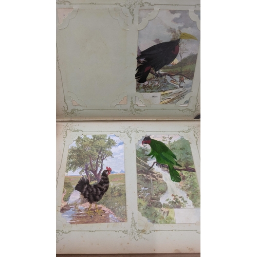 469 - A mixed lot to include three vintage postcard albums together with Fighting Ships 1750 by Sam Willis... 