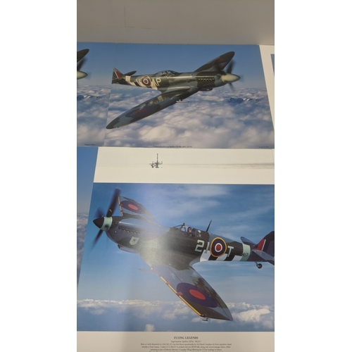 533 - Aviation prints, all 13 examples photographed by John M Dibbs to include Supermarine Spitfire PR x 1... 