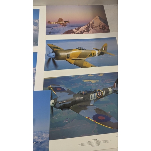 533 - Aviation prints, all 13 examples photographed by John M Dibbs to include Supermarine Spitfire PR x 1... 