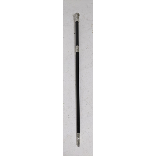 484 - An ebony conductor's baton with silver mounts and knop, Birmingham 1891 Location:CAB
If there is no ... 